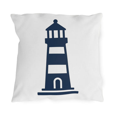 Oceanview Lighthouse Outdoor Throw Pillow
